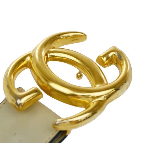 GUCCI GG Logo Interlocking Belt 65 Leather Beige GHW Made in Italy - Picture 7 of 14